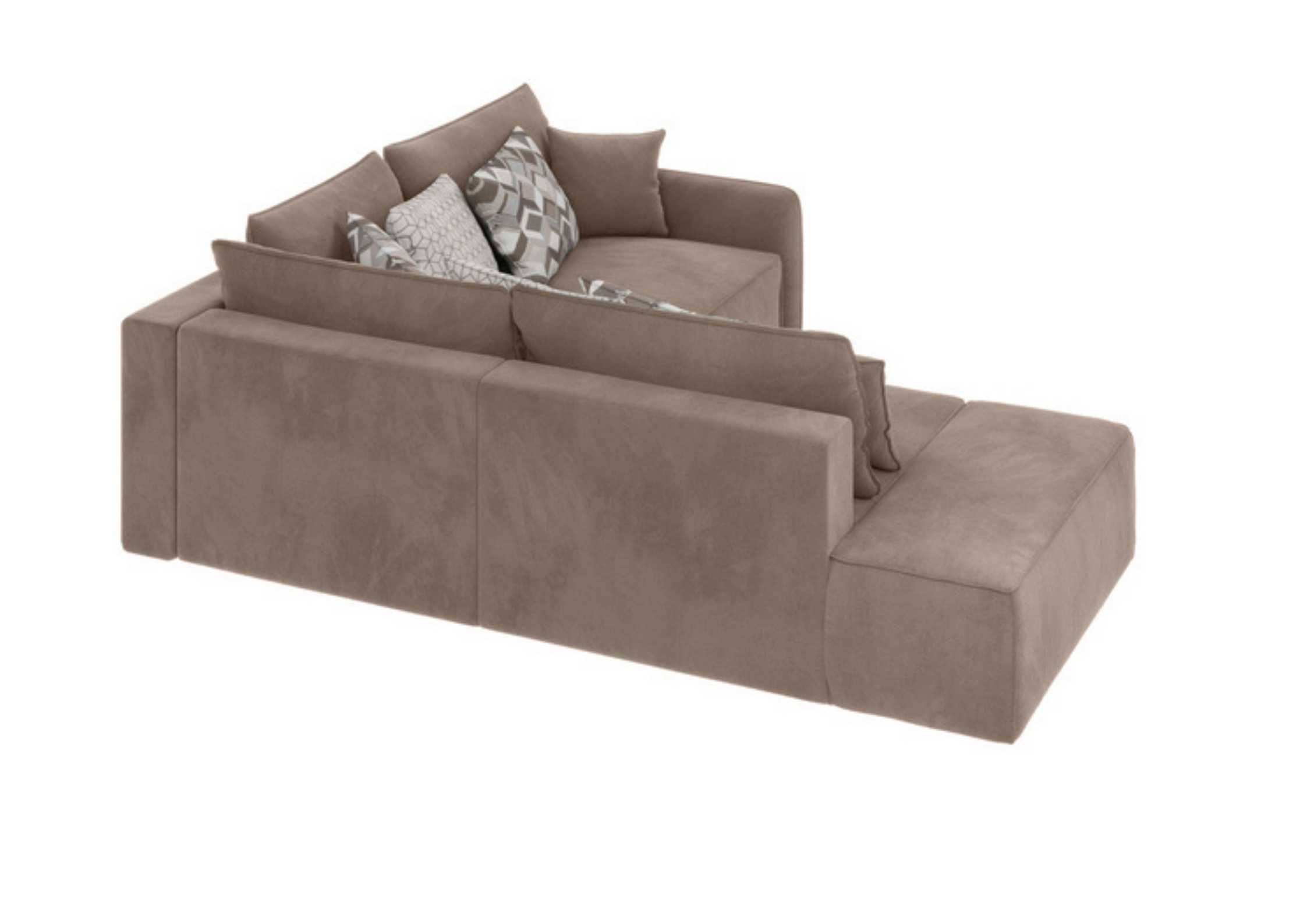 Tył narożnika Vinci 3 z pufą